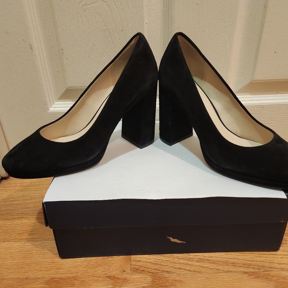 Cole Haan Renner Grand Pump Suede Block Heel - Picture 4 of 8